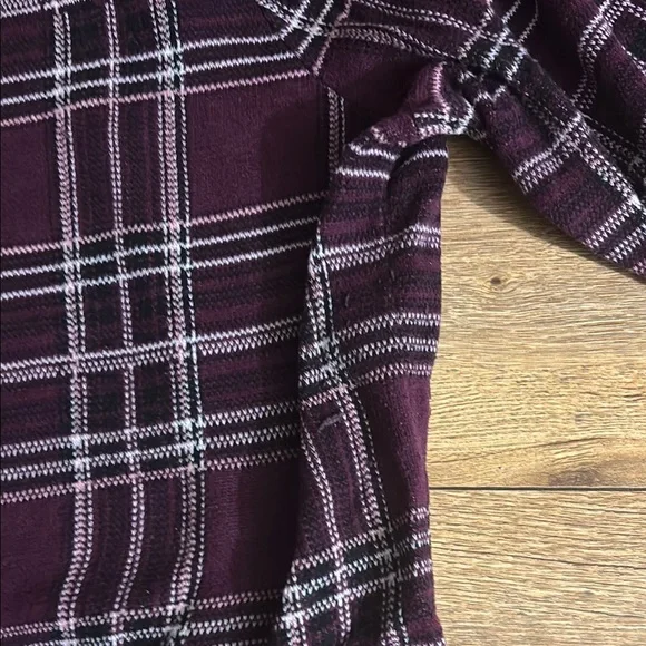 Torrid Purple Plaid Blouse - Picture 7 of 7